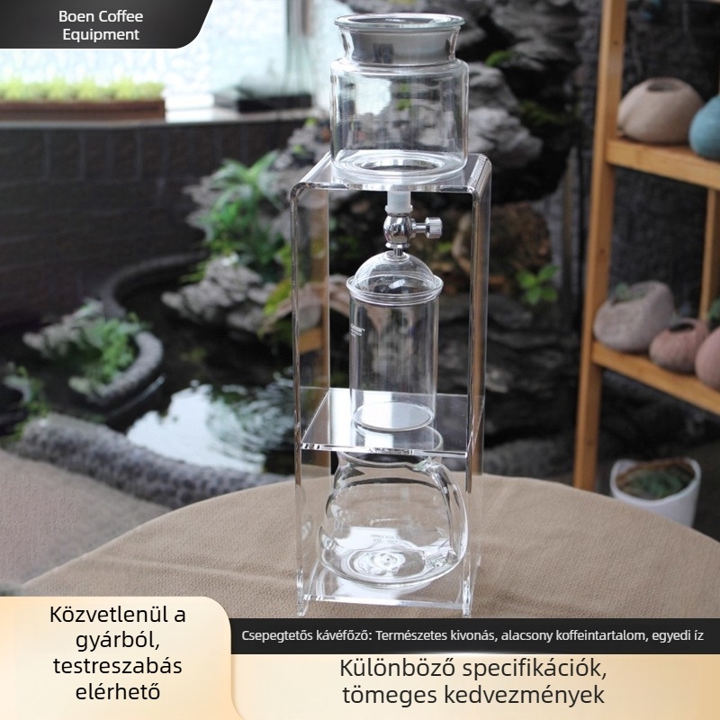 Akril Ice Drip edény hideg kávéhoz és teához, otthoni használatra, modern kínai stílusú szűrős teáskanna