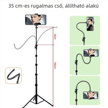 Padláson álló mobiltelefon-trípod, állítható hajlékony nyakkal, hordozható fotózáshoz
