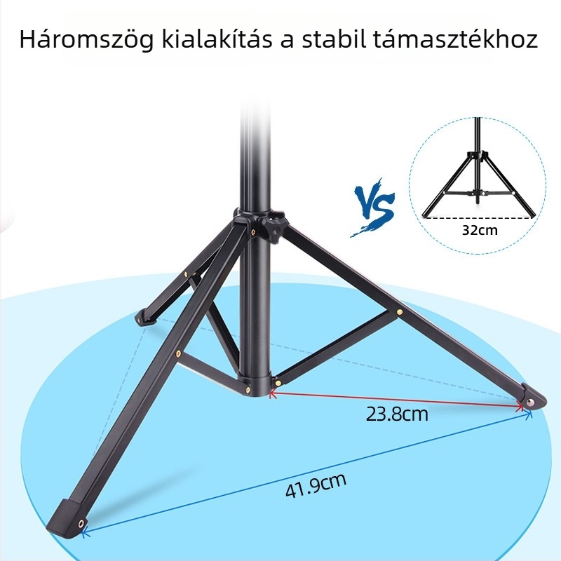 Padláson álló mobiltelefon-trípod, állítható hajlékony nyakkal, hordozható fotózáshoz