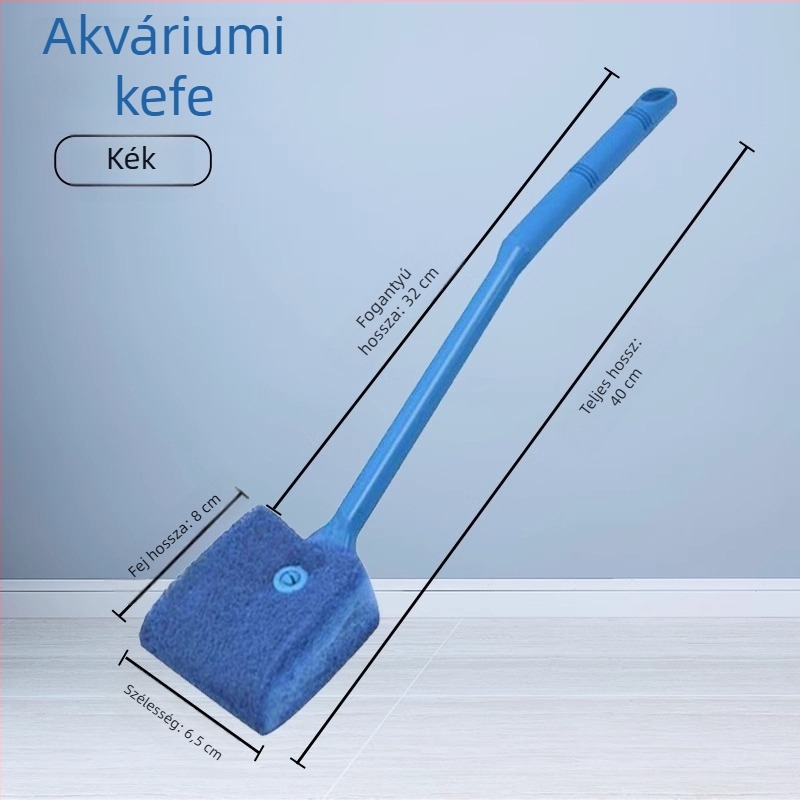 Hosszú nyeletű tisztítóecset üveg belső felületeinek tisztításához és akváriumi algák eltávolításához