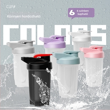 Fehérje shaker pohár személyre szabott logóval, 300 ml, PP sportos palack