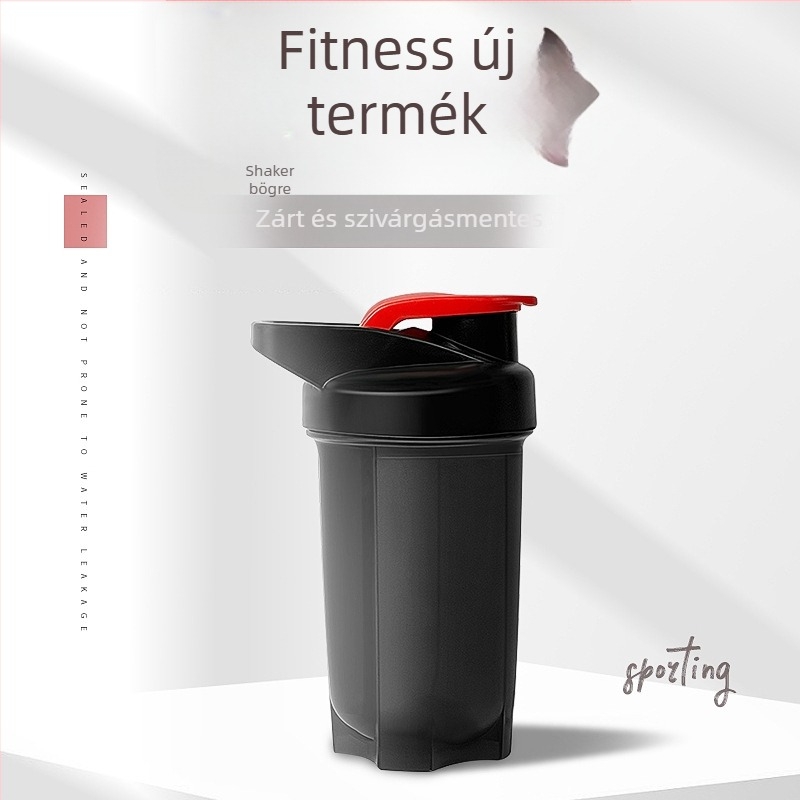 Fehérje shaker pohár személyre szabott logóval, 300 ml, PP sportos palack