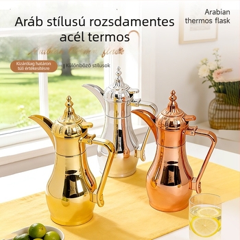 500/700 ml rozsdamentes acél, Közel-Keleti kávés edény és teáskanna, palota-stílus, arany szín, otthoni használatra