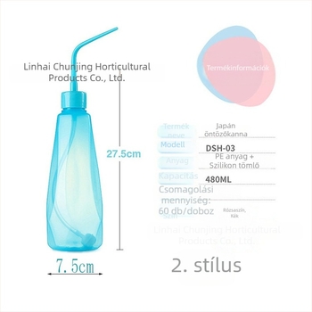 Hegyes szájú könyökhajlított öntözőkanna, 480 ml, szukkulentákhoz