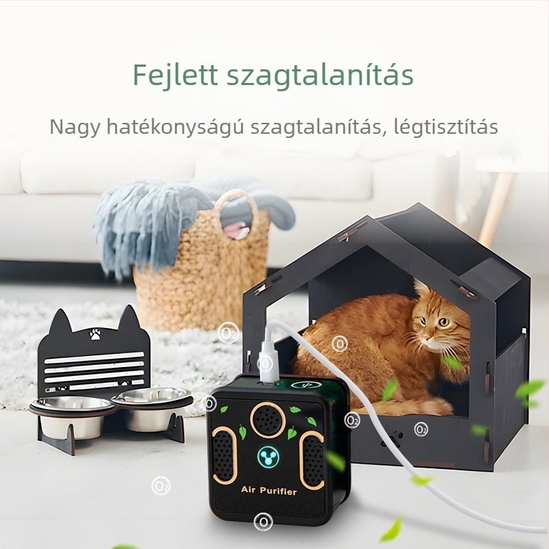 USB-táplálású háziállat szagtalanító, kétmagos frissítés, fogyóanyagok nélkül, 2025-ös kiadás
