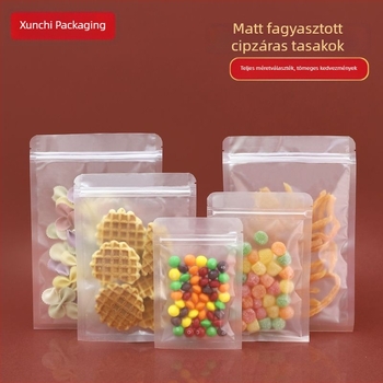 Lapos aljú teakeverék zacskó, matt-átlátszó, önzáró záródással
