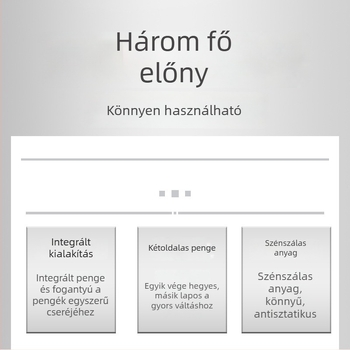 Antisztatikus műanyag dupla végű nyitó eszközök készlete mobiltelefon-javításhoz, különleges alakú, fekete