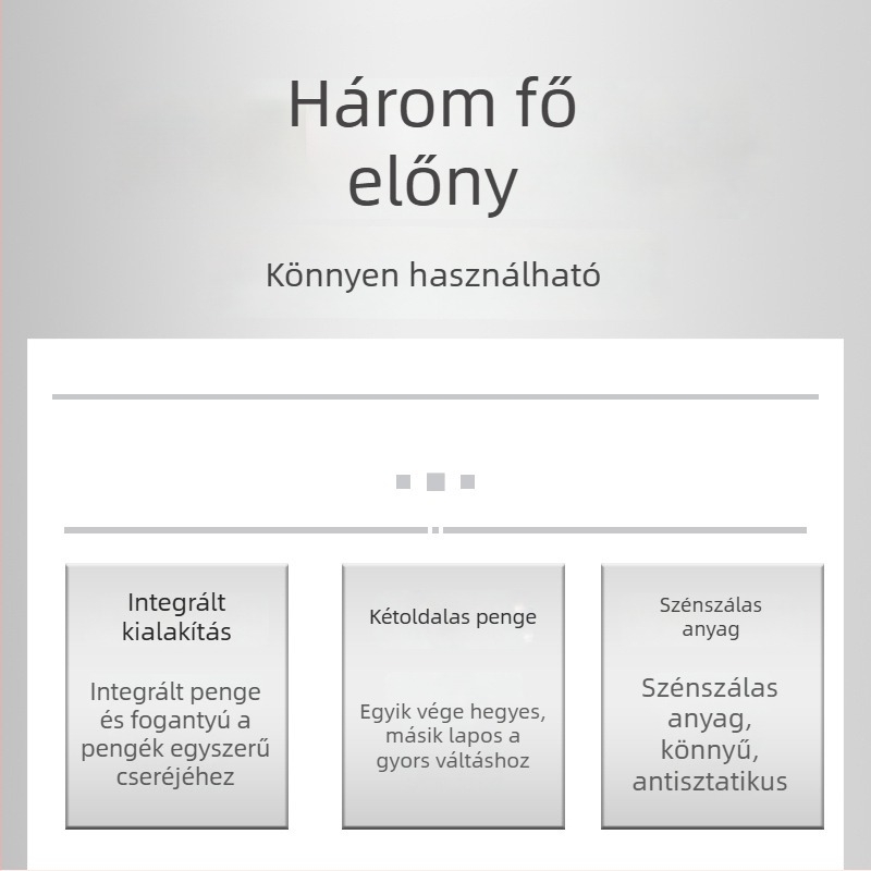 Antisztatikus műanyag dupla végű nyitó eszközök készlete mobiltelefon-javításhoz, különleges alakú, fekete