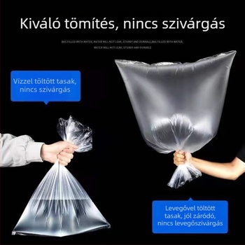 Átlátszó megerősített PE csomagoló zacskók, nagy méretű fóliazacskók, nedvességálló