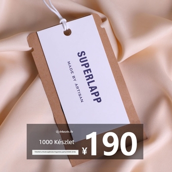 Személyre szabott ruhacímke kivágott mintával, nőknek – luxus címke és márka