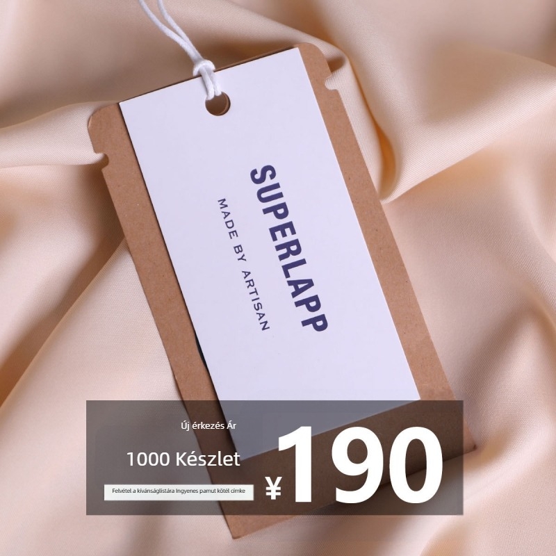 Személyre szabott ruhacímke kivágott mintával, nőknek – luxus címke és márka
