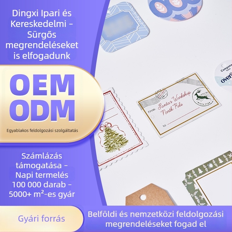 Kraft papír ruházati akasztó címkék, ruházati címkék, ár címkék, testreszabható üres karták logónyomtatáshoz, női ruházati címkék