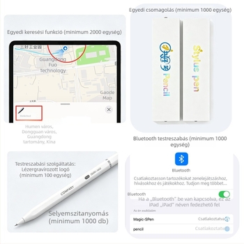 KHD-106 416 Kapacitív stylus Apple iPadhez – fém test, védelem véletlen érintés ellen, magas minőségű tablet stylus