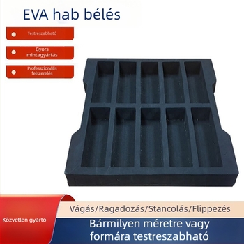 EVA gravírozó eszközök tároló doboza ütéscsillapítással, ütközés elleni védelemmel és antistatikus belső betéttel