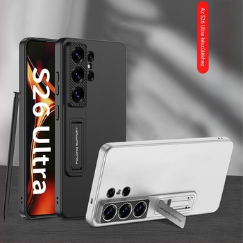 Gkk Samsung S26 Ultra védőtok – trendi kemény héj állvánnyal, ütésálló, páros stílus