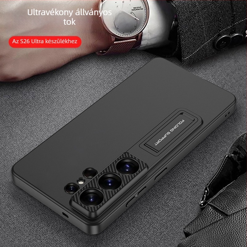 Gkk Samsung S26 Ultra védőtok – trendi kemény héj állvánnyal, ütésálló, páros stílus