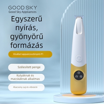 Keli-P1 elektromos macska- és kutyamancs nyíró, LED világítással, vízálló