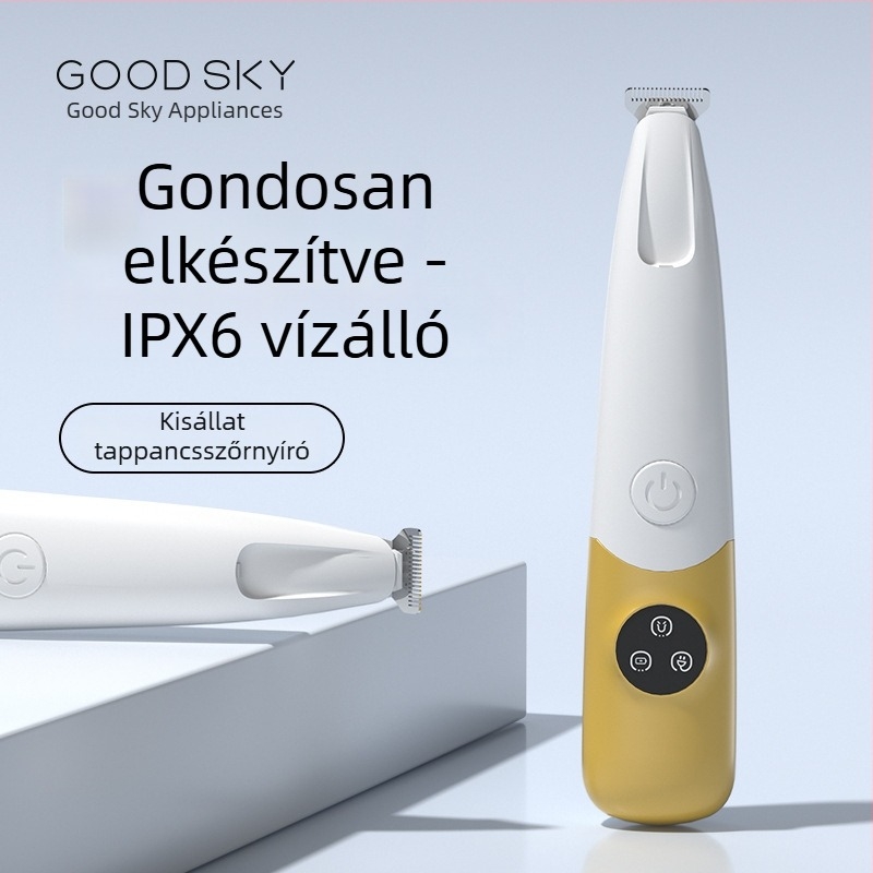 Keli-P1 elektromos macska- és kutyamancs nyíró, LED világítással, vízálló
