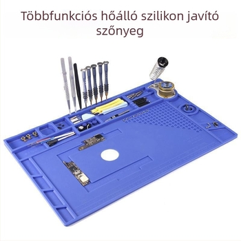 Magnetikus szigetelő munkafelület számítógép és okostelefon javításához, anti-sztatikus szilikon felület, magas hőmérsékletnek ellenálló szétszereléshez.
