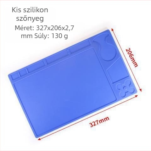 Magnetikus szigetelő munkafelület számítógép és okostelefon javításához, anti-sztatikus szilikon felület, magas hőmérsékletnek ellenálló szétszereléshez.