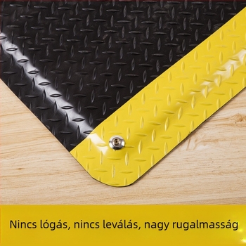 PVC anti-fatigue ipari gumi padlómatrac, csúszásmentes, kopásálló, nagy rugalmasságú, antistatikus lábmatrac gyártósori használatra