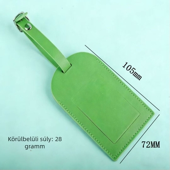 PU bőr utazási poggyász-címke, anti-lost, anti-peeping, üzleti stílus, egyszerű dizájn, nyakpánttal