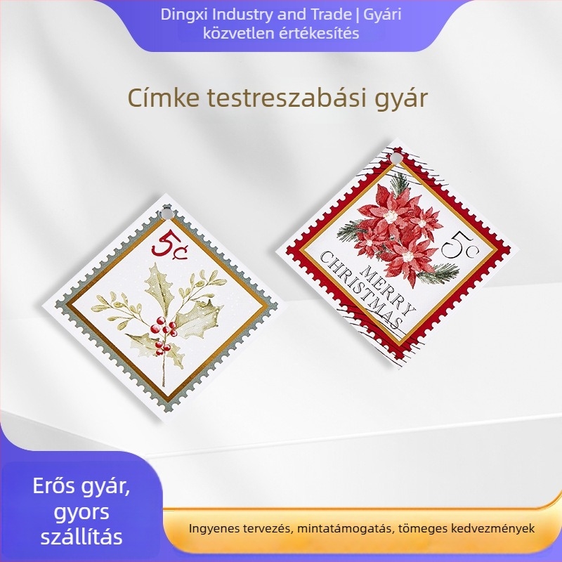 Személyre szabott akasztó címkék ruházathoz és táskákhoz, tanúsítvány címkék és árcímkék
