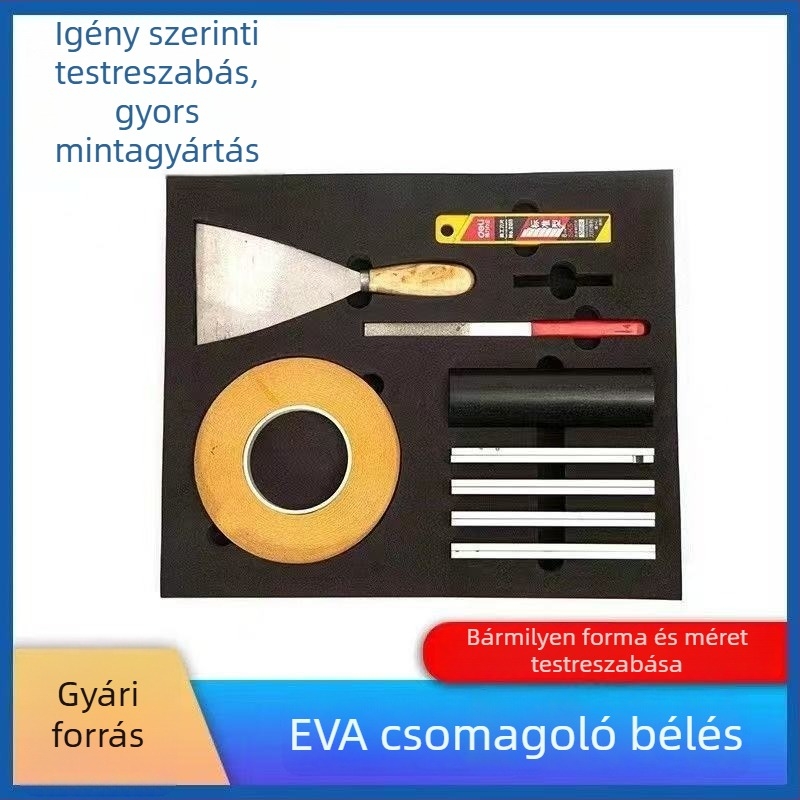 EVA hab belső betét alumínium szerszámtartóhoz – egyrészes formázott, antistatikus, tűzálló