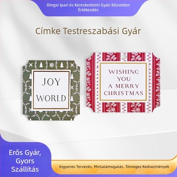 Egyedi akasztós címkék ruházathoz, logónyomtatás gyermek- és férfiruházathoz, gallér címke tervezése, Kraft papír