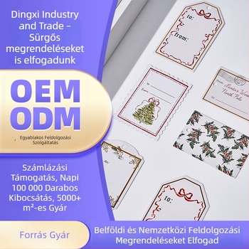 Egyedi akasztós címkék ruházathoz, logónyomtatás gyermek- és férfiruházathoz, gallér címke tervezése, Kraft papír