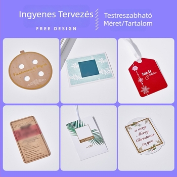 Egyedi akasztós címkék ruházathoz, logónyomtatás gyermek- és férfiruházathoz, gallér címke tervezése, Kraft papír