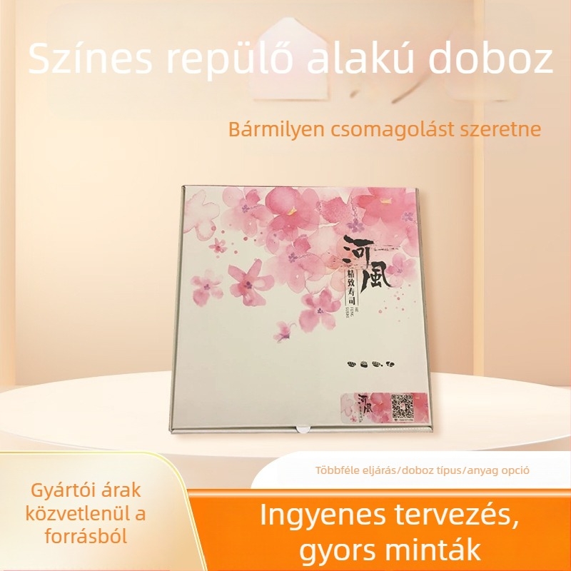 Egyedi, színes csomagoló dobozok ruházathoz, bőrápoláshoz és kozmetikumokhoz; színes ajándékdobozok