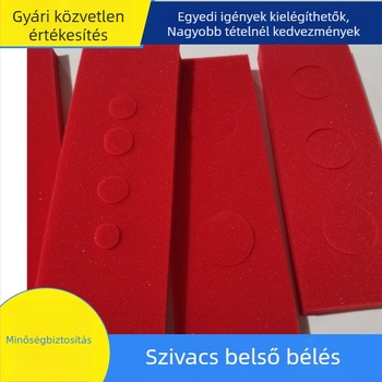 Vörös poliuretán szivacs magas sűrűségű, csomagoláshoz, antistatikus