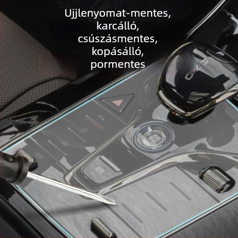 BYD Qin Plus középkonzol és váltókar érintkező szilikon párnája; por- és csúszásmentes védelem.