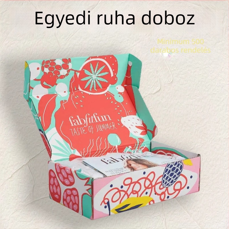 Zokni csomagoló doboz egyedi tervezéssel – ruházati és ajándék csomagolás