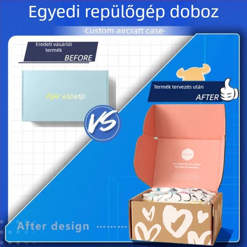 Zokni csomagoló doboz egyedi tervezéssel – ruházati és ajándék csomagolás