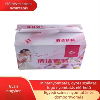 Nagykereskedelmi papírdoboz csomagoláshoz, offset nyomtatás, fehér karton 250 g/m², fix doboz, fehérnemű doboz, méretek 20x20x2 mm
