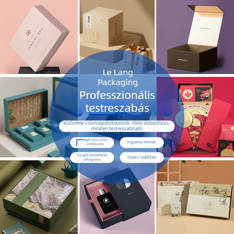 Személyre szabott hullámkarton ajándékdobozok ruházat és kiegészítők csomagolására, nyomtatás hullámkartonon