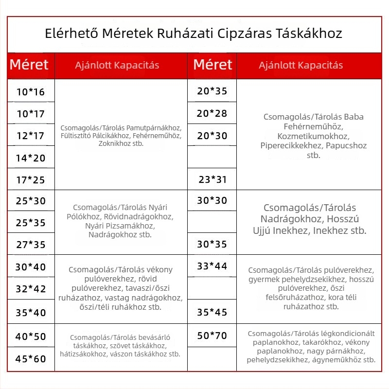CPE matt ruházati csomagoló zacskók, műanyag zárható zacskók fehérneműhöz, nadrágokhoz és ingekhez