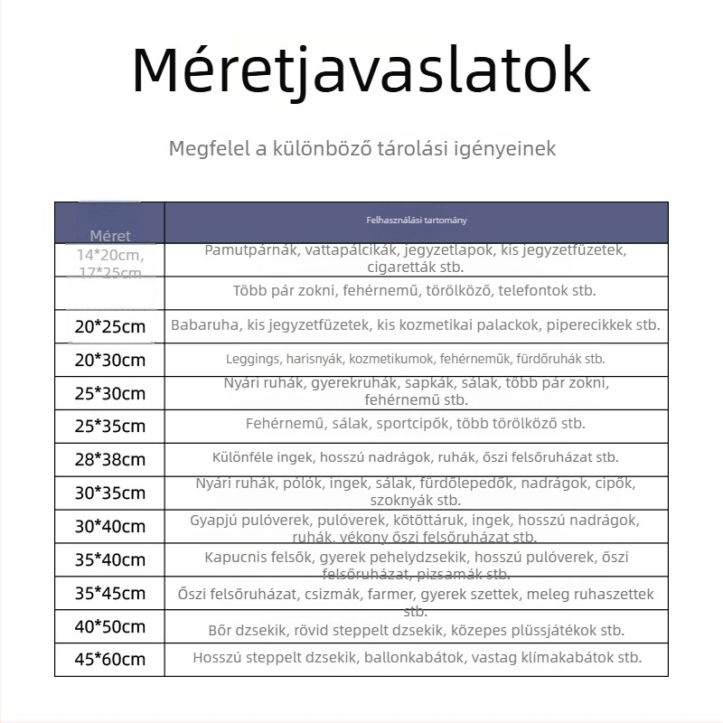 Átlátszó matt cipzáras taska, önzáró PE műanyag táska ruházathoz, fehérneműhöz és zoknikhoz (EVA)