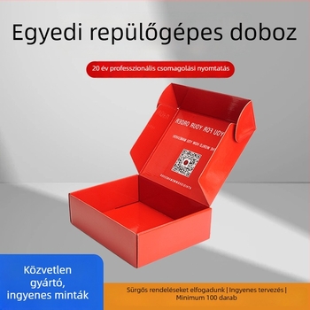 Testreszabott repülőgép-stílusú doboz színes fehérnemű csomagoláshoz, Instagram-stílus, négyzet alakú, rendkívül merev