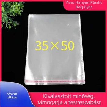 OPP önzáró tasakok ruhákhoz és fehérneműkhöz, cipzáras, 4 cm zárási hossz, 100 db