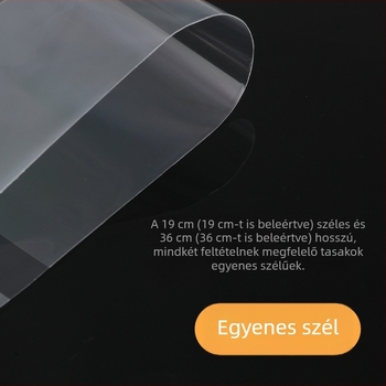 Személyre szabható átlátszó OPP taska ékszerekhez, ruházathoz és csomagoláshoz, öntapadós, logó nyomtatással