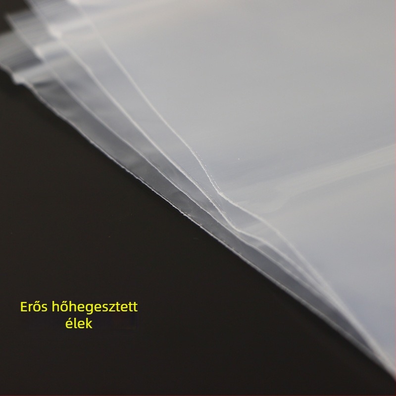 PE önzáró zacskók, 10×15 cm, átlátszó, műanyag csomagoláshoz