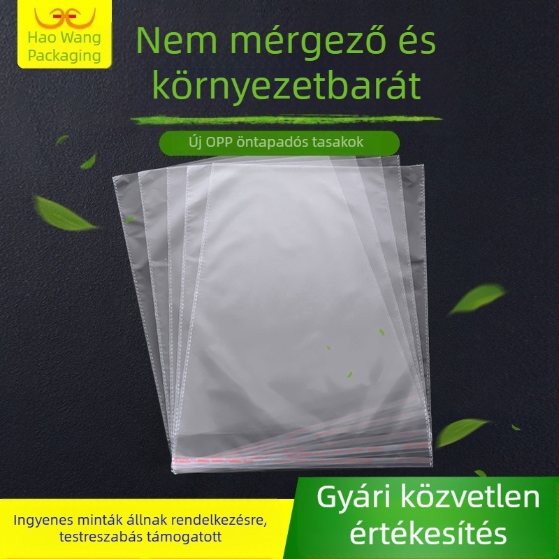 Átlátszó OPP önzáró tasakok élelmiszer-csomagoláshoz