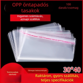 OPP átlátszó öntapadós tasak ékszerek és játékok csomagolásához