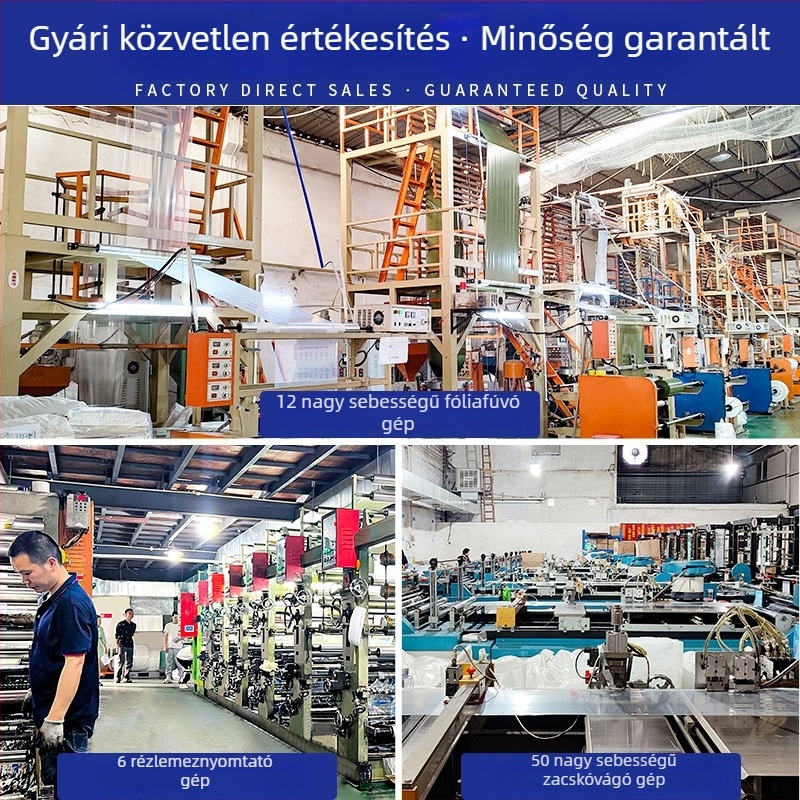 Személyre szabott, kiváló minőségű műanyag tote táska ruházati bolt számára – négyujjas fogantyú, ruházat, cipők és kiegészítők számára