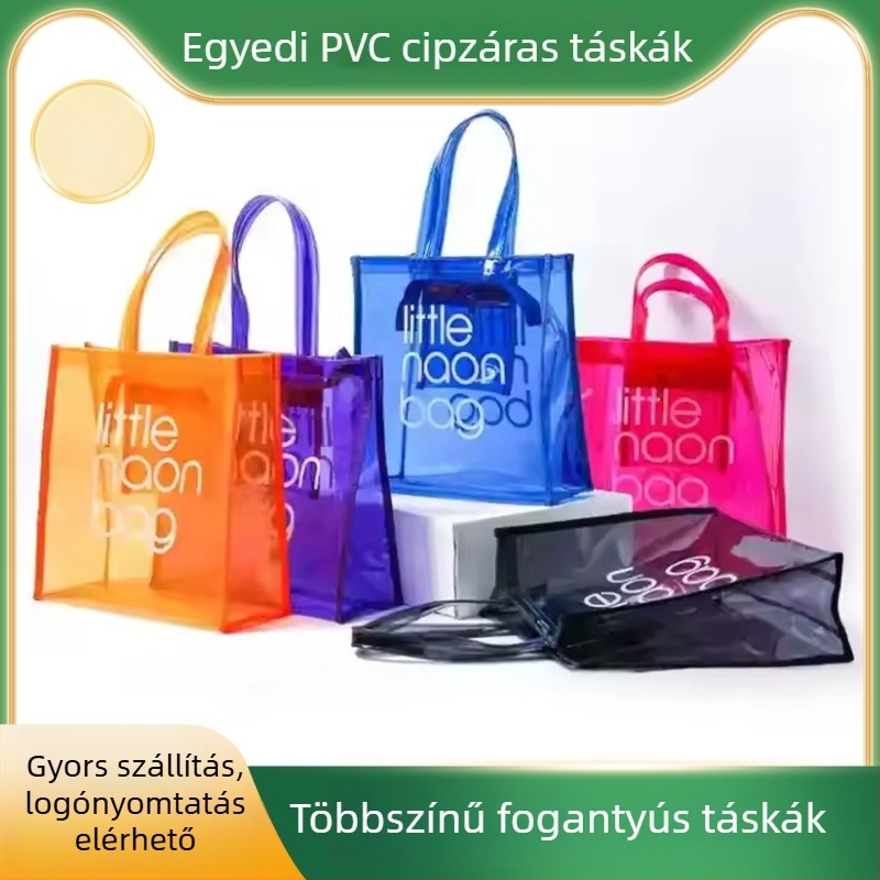 Testreszabható PVC ajándéktáska színes matt felülettel ruházati csomagoláshoz