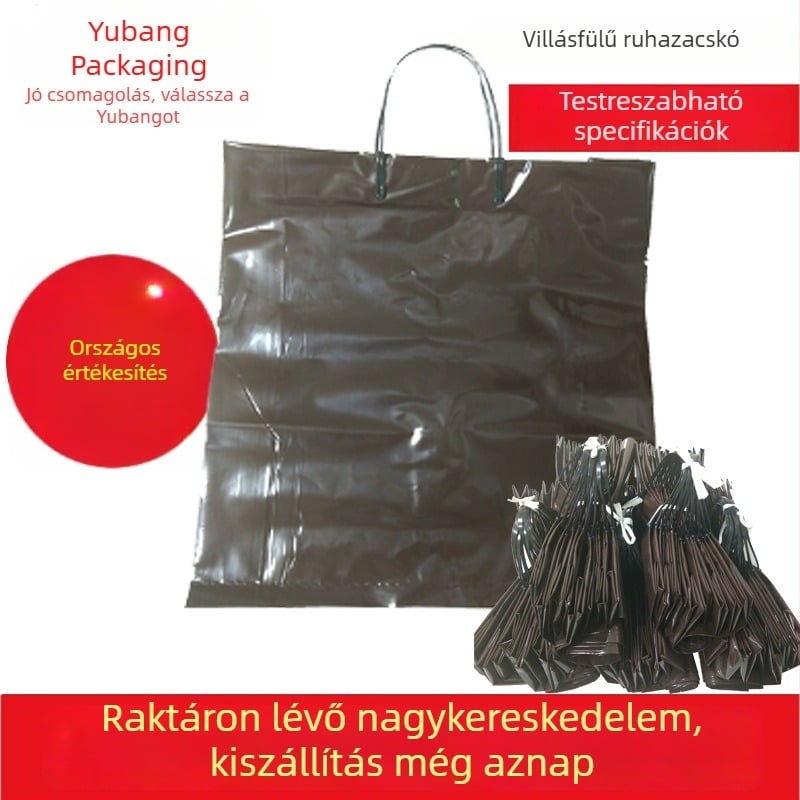 Kézben tartható műanyag ajándéktáskák ruházathoz és kozmetikumokhoz, univerzális csomagolózacskók