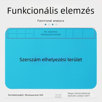 Hőálló, szagtalan szilikonpad mobiltelefon javításhoz, korrózióálló, mágneses alapú munkalap